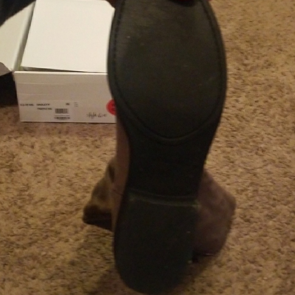 Style & Company over the knee suede boot- wide cal